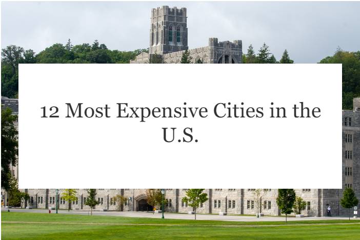 Most Expensive Cities in the U.S
